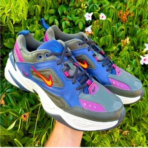 Nike M2K Tekno Midnight Navy Bordeaux Sneakers!